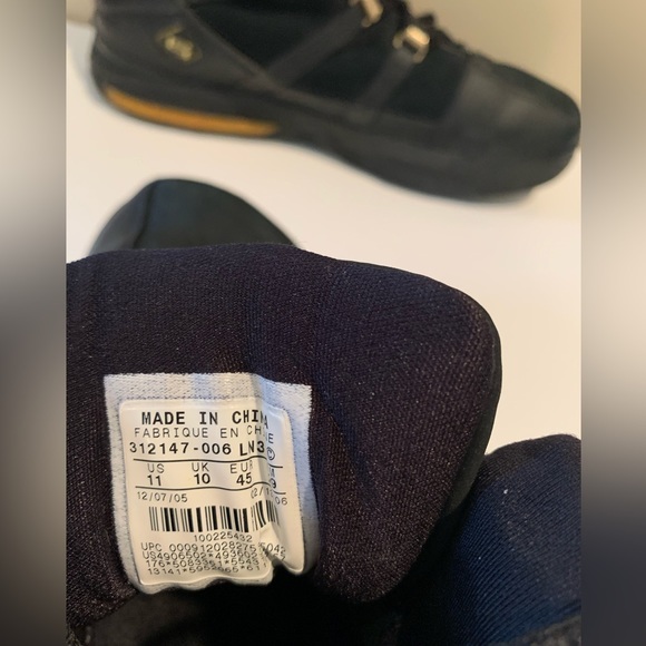 Nike Air Zoom LEBRON‎ 3 III 2005 Black Gold Size 11 #312147-006 - Picture 7 of 8